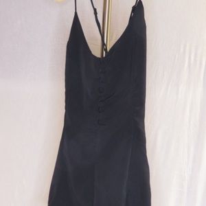 Mini Black Strappy Romper